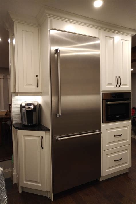 steel plate mounted beside fridge cabinet|Cabinet Next To Fridge .